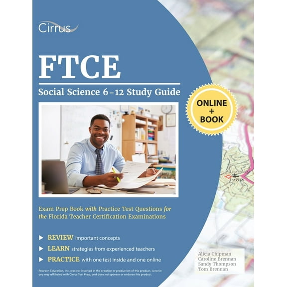 FTCE Social Science 6-12 Study Guide: Exam Prep Book with Practice Test Questions for the Florida Teacher Certification , (Paperback)