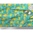 thumbnail image 2 of Soimoi Cotton Poplin Fabric Leaves & Floral Artistic Printed Craft Fabric by The Yard 42 Inch Wide, 2 of 3