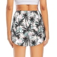 thumbnail image 2 of Lsque Hawaii Palms Printed Women's Running Shorts with Liner Pockets,Elastic Quick Dry Workout Athletic Gym Yoga Shorts,Womens High Waist Shorts-X-Large, 2 of 9