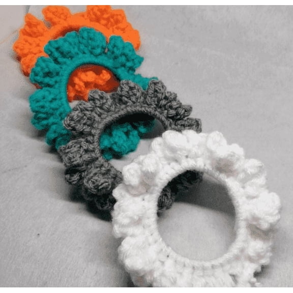 Nylo & Co. Crochet Scrunchies in Combo #2 - Set of 4