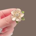 thumbnail image 5 of Broche de flor de camelia anti-luz Lindo broche de gardenia Accesorios de ramillete, 5 of 5