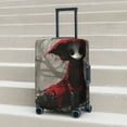 thumbnail image 6 of Fuzoiu Dark Red Hooded Girl Print Suitcase Cover,Washable Luggage Covers for Suitcase,Elastic Luggage Protector Cover,Scratch Resistant Travel Suitcase Covers-Large, 6 of 7
