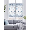 thumbnail image 4 of Static Cling Door Window Covering, Blue Eucalyptus Coastal Window Privacy Film Frosted, Beach Starfish Jellyfish UV Blocking Windows Film for Office, Hotel, Bedroom, 29.5 x 78.7 Inches, 4 of 9