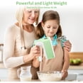 thumbnail image 5 of Hand Mixer Electric, 9 Speed 400W Handheld Mixer with Digital, Touch Button, Turbo, Snop-On Storage Case, 5 Stainless Steel Accessories, Mixer Electric Handheld for Cake, Cookie, Egg (Grass Green), 5 of 15