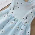 thumbnail image 5 of LoyisViDion Baby Girls Dress Clearance Fashion Baby Kids Girl Sleeveless Flower Print Dress Princess Dresses Light blue 4-5 Years, 5 of 8