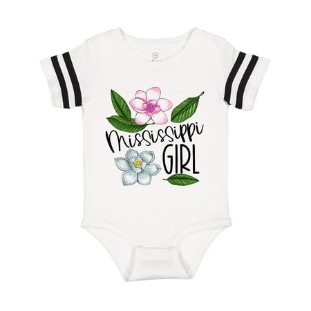

Inktastic Mississippi Girl Magnolia Flowers and Leaves Gift Baby Girl Bodysuit