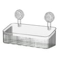 thumbnail image 2 of No Drill Suction Cup Shower Caddy Plastic Shower Basket Organizer For Bathroom And Kitchen Storage Removable Shelf With Drain Holes Rustproof Design（Medium), 2 of 9