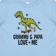 thumbnail image 4 of Inktastic Grammy and Papa Love Me Dinosaur Grandson Boys Baby T-Shirt, 4 of 5