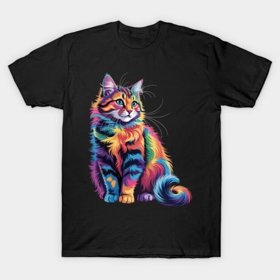 Cat Kitten Lovers Funny Feline Pet Owner Graphic, H3322 T-Shirt, for Men and Women, Up to Size 5XL