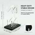 thumbnail image 3 of Jinsinto Universal Dual Controller Holder for PS4 PS5 Xbox ONE Switch, Controller Stand Gaming Accessories, Build Your Game Fortresses (Crystal Black), 3 of 7