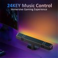 thumbnail image 2 of 1pc RGB Led Light Bar, Colorful Multicolor Horizontal/Vertical LED Strip Lights With Multi-Position Base,Music Rhythm Ambient Lamp,IR Control USB Light, Home Decor Living Room,Wall, 2 of 8