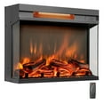 thumbnail image 1 of Costway 23" 3-Sided Electric Fireplace Insert Heater 1500W with Thermostat & Remote Control, 1 of 10