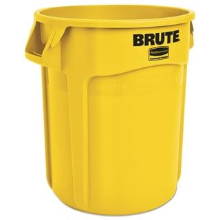 Brute 95 Gallon Rollout Trash and Recycling Bin With Lid - Blue