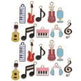 thumbnail image 4 of 20 Pcs Collection de Breloques Musicales : Émail Notes de Musique Instrument Breloques Pendentifs pour Fabrication de Bijoux Accessoire Diy Collier Bracelet Boucles d'Oreilles, 4 of 5