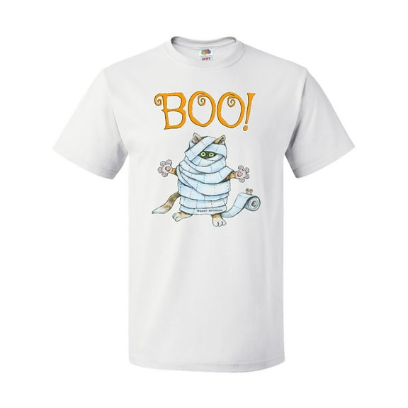 Inktastic Boo with Mummy Cat T-Shirt