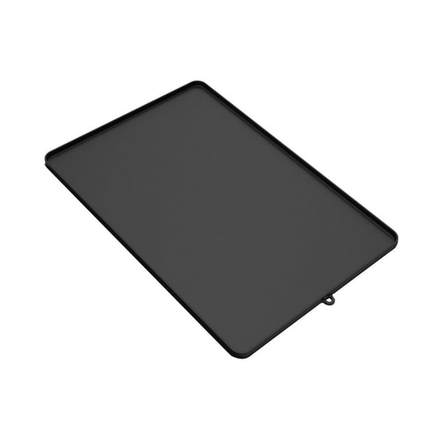 de silicona 46.5x32.5cm bandeja de mascotas de mascotas Multifuncionales coaster Coaster Countap Almo Negro