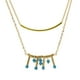 thumbnail image 5 of s Mujeres Capas Dobles Colr De Pers De Color Turquesa Colgante Zulema collar de oro, 5 of 7