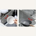 thumbnail image 2 of Ana Silicone Sink Saddle Mat Kitchen Sink Protector Divider Heat Resistant Pad Double Sink Center Cover Non-Slip Texture Dishwasher Safe Easy Clean Grey 32.3x27.2cm, 2 of 10