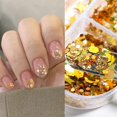 thumbnail image 2 of Arte de uñas holográfico con purpurina, 6 cajas, dorado, purpurina holográfica, suministros para arte de uñas, lentejuelas, 3D, uñas metálicas, confeti, corazón, estrella, luna, lentejuelas, uñas D, 2 of 5