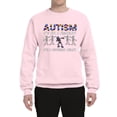 thumbnail image 3 of Wild Bobby, Autism Is Not A Disablity ItÃ¢â‚¬â„¢s A Different Abilty | Autism Awareness Dabbing Skeleton Inspirational Christian Unisex Crewneck Graphic Sweatshirt, Light Pink, XX-Large, 3 of 5