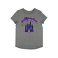 thumbnail image 4 of Disney Girls' Walt Disney World Cinderella Castle Glitter Logo High-Low Hem Kids T-Shirt, 4 of 5
