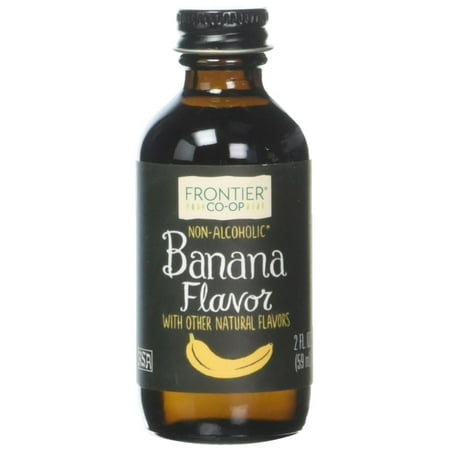 Banana Flavor, 2 OZ, Add a tropical flair by drizzling into chocolate sauces, fruit smoothies and milk shakes or add to waffles, pancake or French toast.., By Frontier