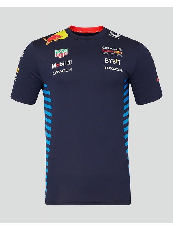 F1 Mens Replica Short Sleeve Night Sky Blue Set Up T Shirt