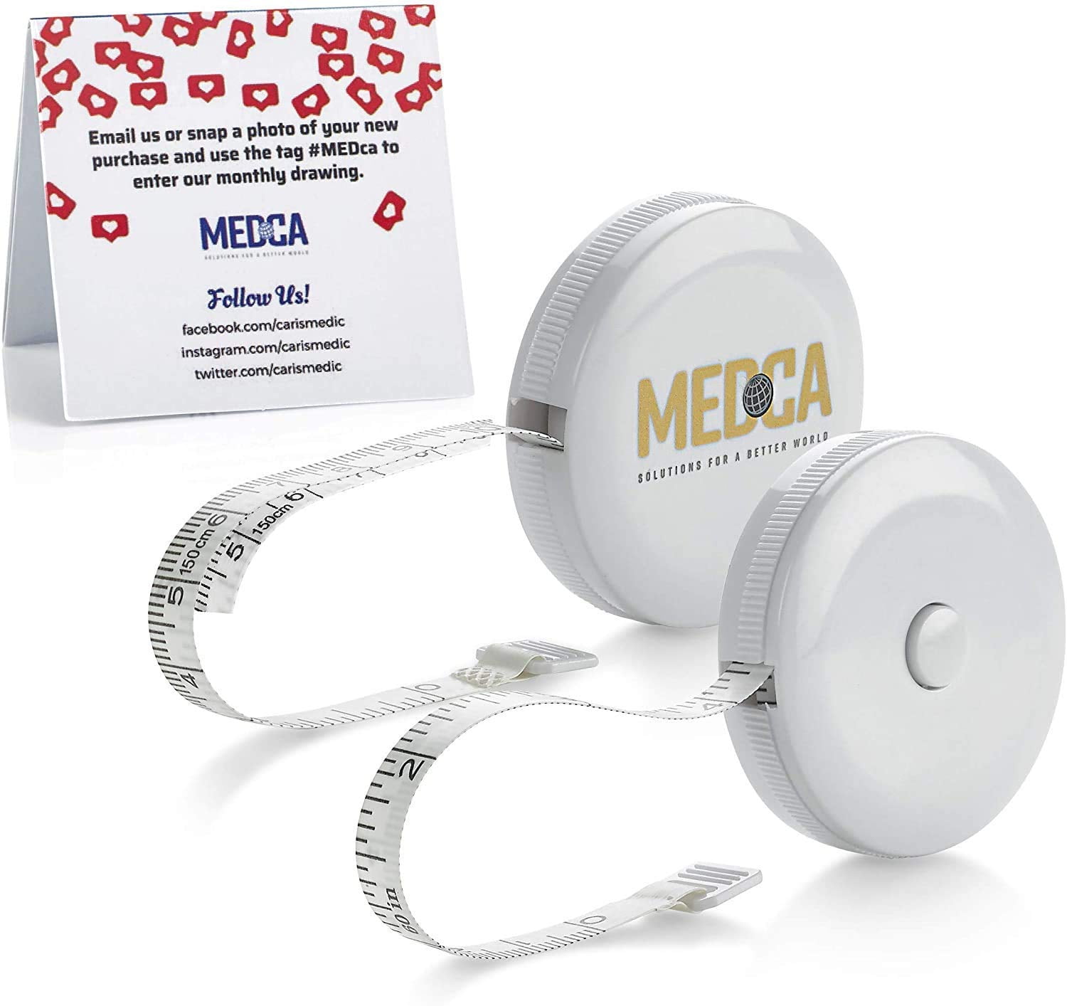 MEDca Body Tape Measure (2 Pack) Measuring Tapes for Body and Fat