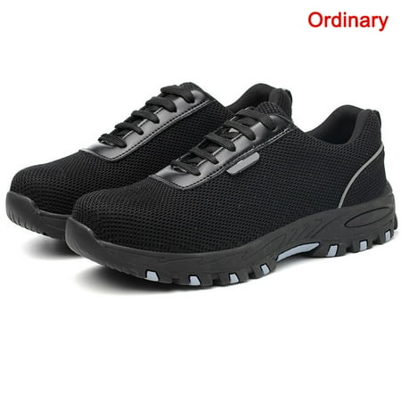 

Labor Insurance Shoes Flying Woven Mesh Breathable Anti-smashing Anti-piercing Safety Shoes Ordinary