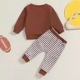 thumbnail image 5 of TOWED22 Toddler Baby Boy Fall Winter Clothes Long Sleeve Crewneck Pullover Sweatshirt Jogger Pants Set 2 Piece Outfit(Blazer,18-24 M), 5 of 5