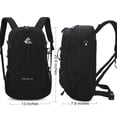 thumbnail image 3 of Mochila de senderismo Bseash, impermeable, 40 L, con funda para lluvia, color negro, 3 of 9