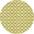 thumbnail image 1 of Ahgly Company Machine Washable Indoor Round Transitional Caramel Brown Area Rugs, 3' Round, 1 of 7