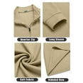 thumbnail image 6 of COOFANDY Men's Quarter Zip Up Pullover Lightweight Mock Neck Sweatshirt Casual Long Sleeve Polo Shirt, 6 of 10