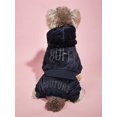 thumbnail image 1 of 1pc Pet Clothing Winter Thickened Plush Pink Four-legged Clothes With Rhinestone For Cats And Dogs, 1 of 4