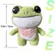 thumbnail image 5 of Juguete de peluche de rana de 11,8 pulgadas, muñeco de peluche de rana linda de dibujos animados, rana de pie suave, decoración del hogar, regalo para niños, niñas y niños, 5 of 8