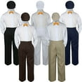 thumbnail image 1 of 4pc Boy Suit Set Yellow Bow Tie  Baby Toddler Kid Formal Hat Pants S-7, 1 of 2