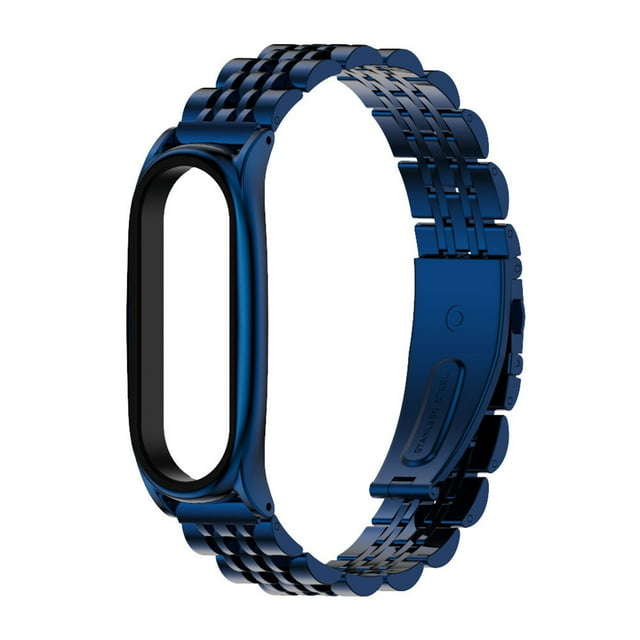 ZheElen Bracelet de Remplacement en Acier Inoxydable Métal Compatible avec Bande 7/8 Durable Bleu 8 Édition Standard