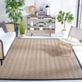 thumbnail image 2 of SAFAVIEH Natural Fiber Maisy Solid Area Rug, Natural/Black, 10' x 10' Square, 2 of 12