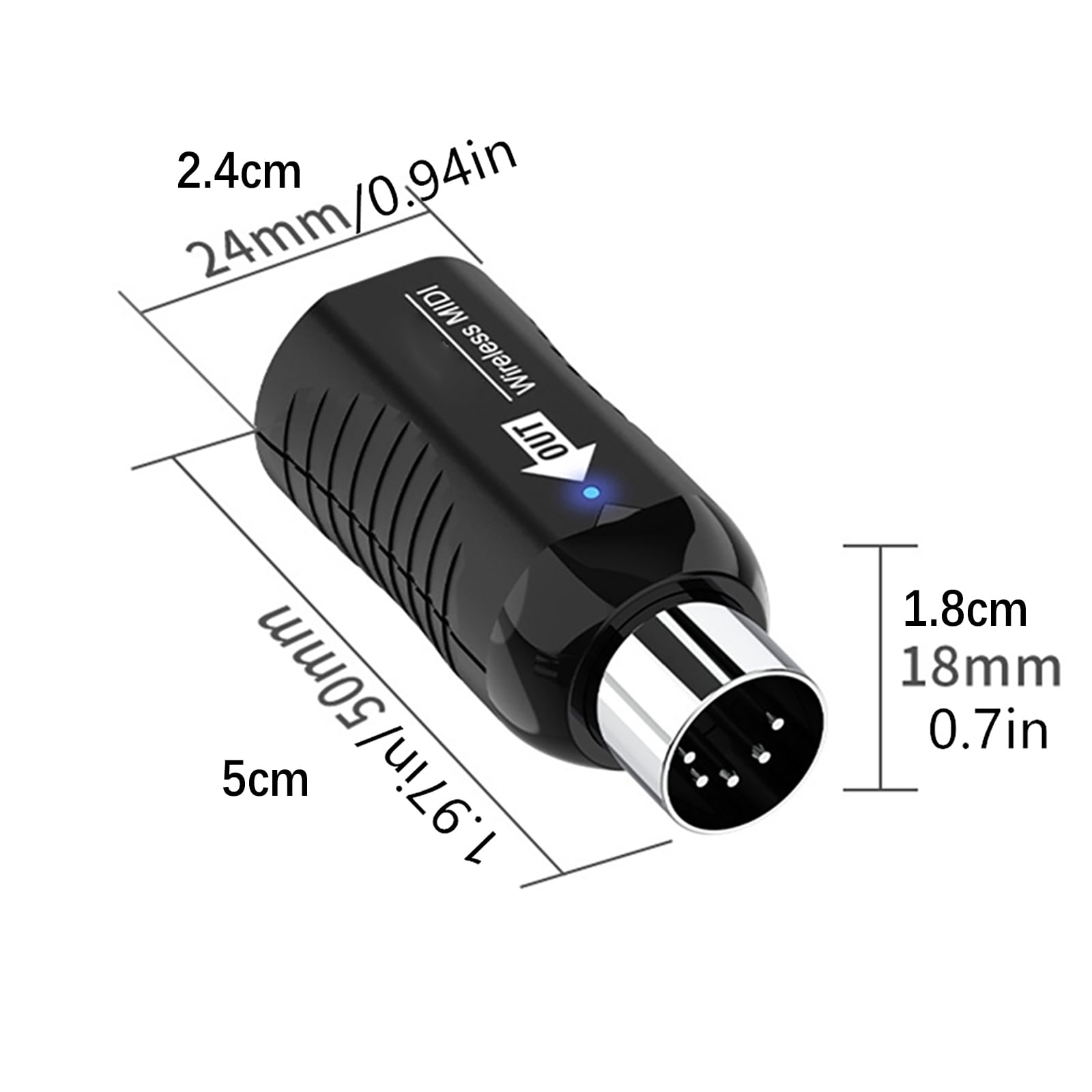 Midi Wireless Guitar Audio Receiver Transmitter Adapter For Digital Piano Keyboard TAPDRA Spare Part