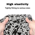 thumbnail image 7 of HELLHERO Polyester Rollator Walker Seat and Backrest Rollbar Covers Set with Non-Slip Fit Reusable Gift Option, Black-and-white Chippy Texture, 7 of 7