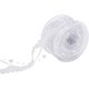 thumbnail image 1 of 1 rollo de cinta de encaje con cuentas, hilo de perlas, satén de poliéster, encaje floral, adornos, cinta para decoración de árbol de Navidad, cinta para costura, manualidades, embalaje, blanca, 1 of 7