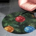thumbnail image 4 of Christmas Balls Colorful Round Carpet Circle Rug Outdoor Patio Area Rug Washable Large Area Rugs Hallway Room Decor Fitness Mats, 4 of 8