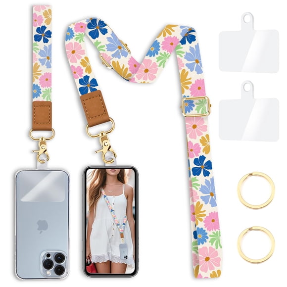 Set de cordones florales ajustables para teléfono Yonlevres Body Strap