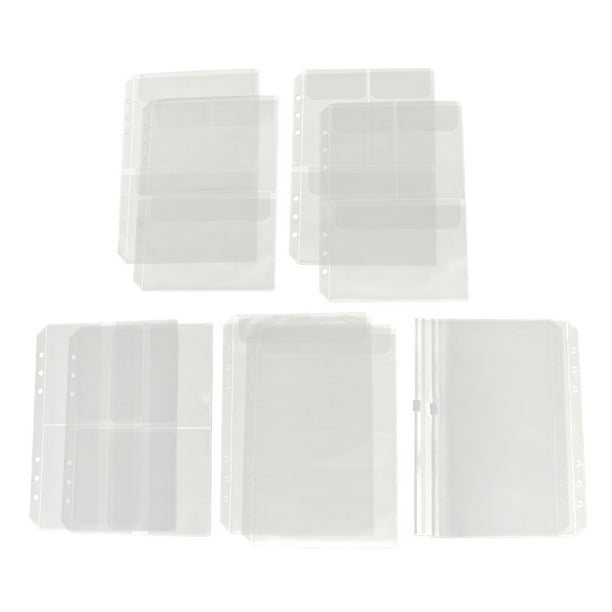10Pcs Carteras de Almacenamiento de Tarjetas Trading Card Sleeves Macarena 6 bolsillos de la carpeta de anillo A5