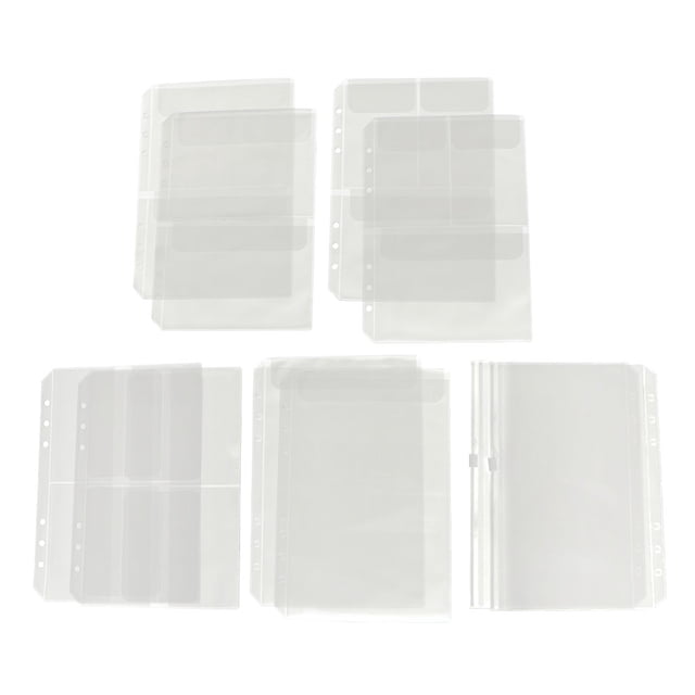 10Pcs Carteras de Almacenamiento de Tarjetas Trading Card Sleeves Macarena 6 bolsillos de la carpeta de anillo A5