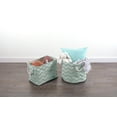 thumbnail image 7 of DII Polyester Container with Handles, Chevron Storage Bin, Large Round, Aqua, 7 of 7