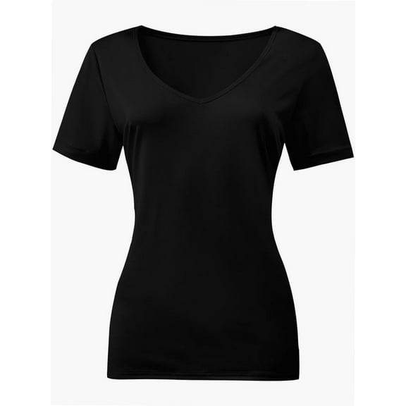 Women Sexy Deep V Neck Casual Tops
