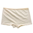 thumbnail image 3 of Loopsun 4 to 15 Years Girls Solid Panties Mid Waist Soft Underpants Beige, 10-11Years, 3 of 5