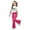 Hot Pink, variant on 2 Piece Outfits Sets Girls Short Sleeve Bow T-Shirt Top and Flared Pants Set Summer Clothes Clothing for Girls 12-13 Years