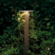 Inowel Solar Pathway Lights,32in Modern Solar Bollard Lights IP54 Waterproof Outdoor LED Landscape Lamp with Motion Sensor 600LM for Driveway Lawn Walkway Yard